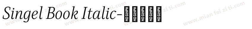 Singel Book Italic字体转换